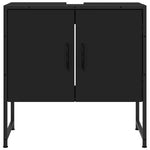 Servantskap Svart 60X33X60 Cm Konstruert Tre