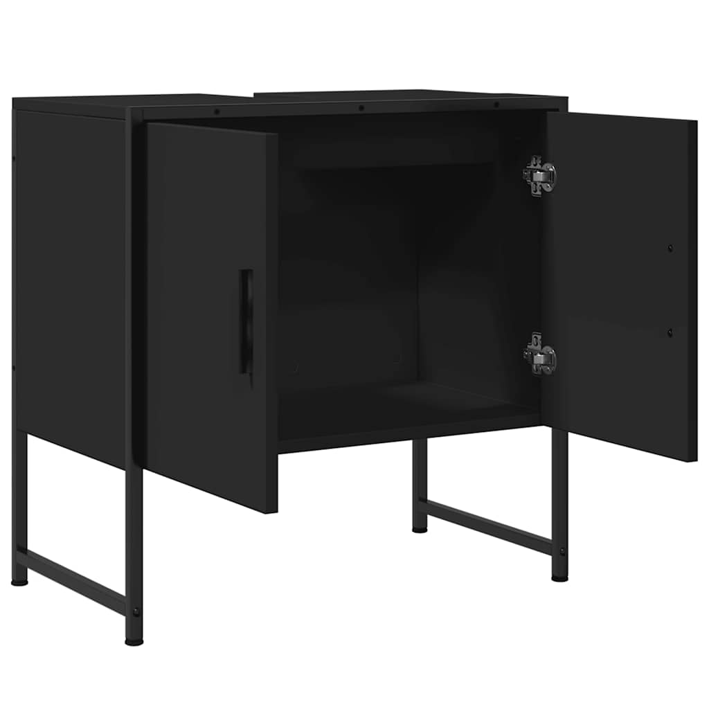 Servantskap Svart 60X33X60 Cm Konstruert Tre