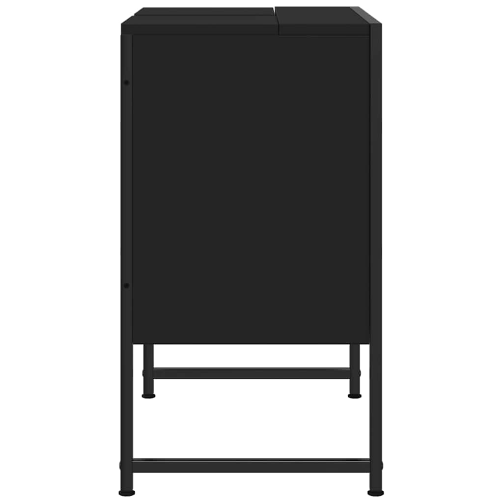 Servantskap Svart 60X33X60 Cm Konstruert Tre