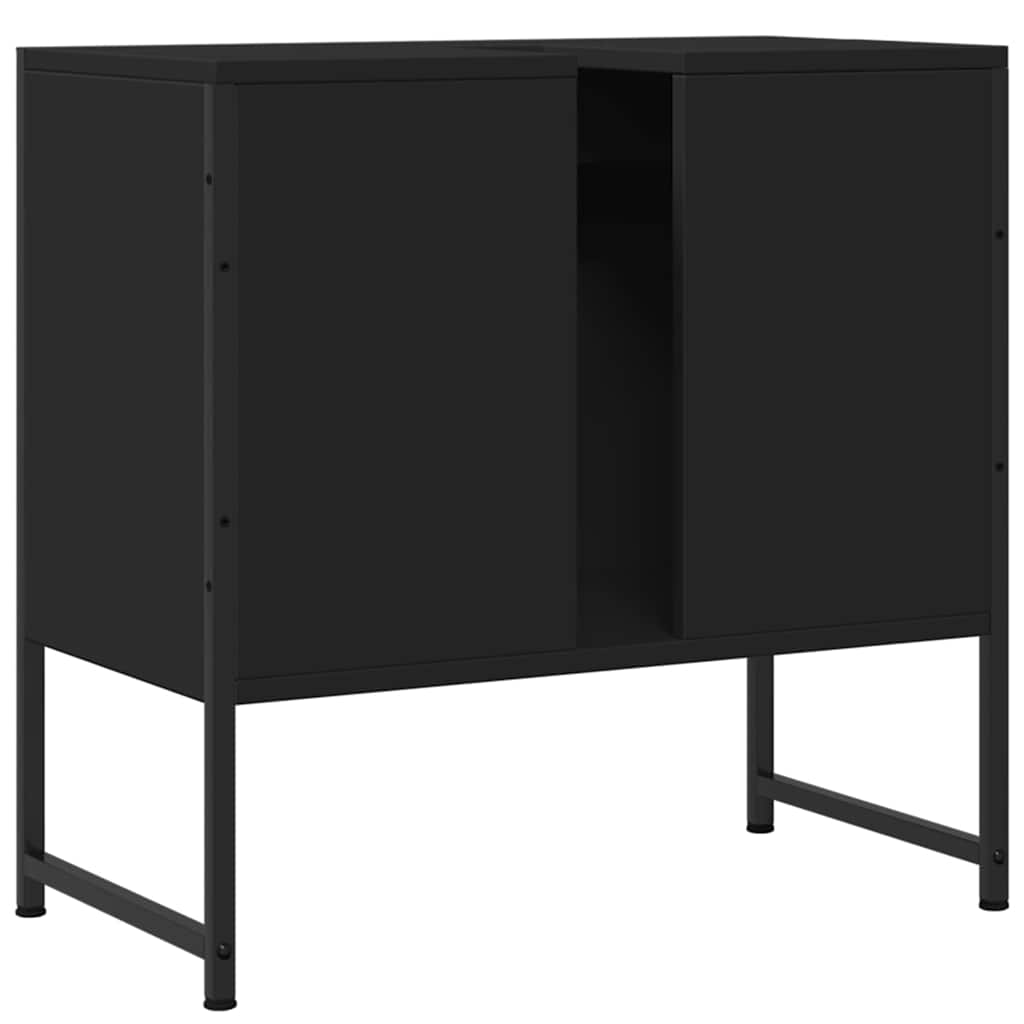 Servantskap Svart 60X33X60 Cm Konstruert Tre