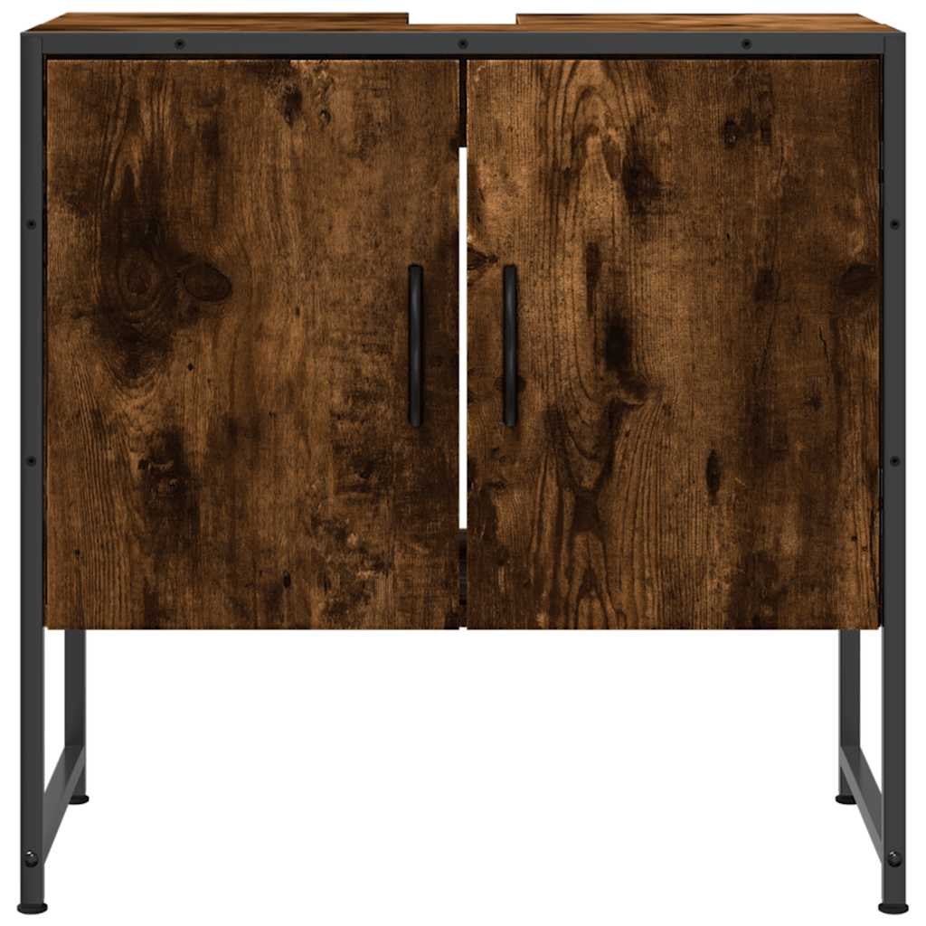 Servantskap Røkt Eik 60X33X60 Cm Konstruert Tre