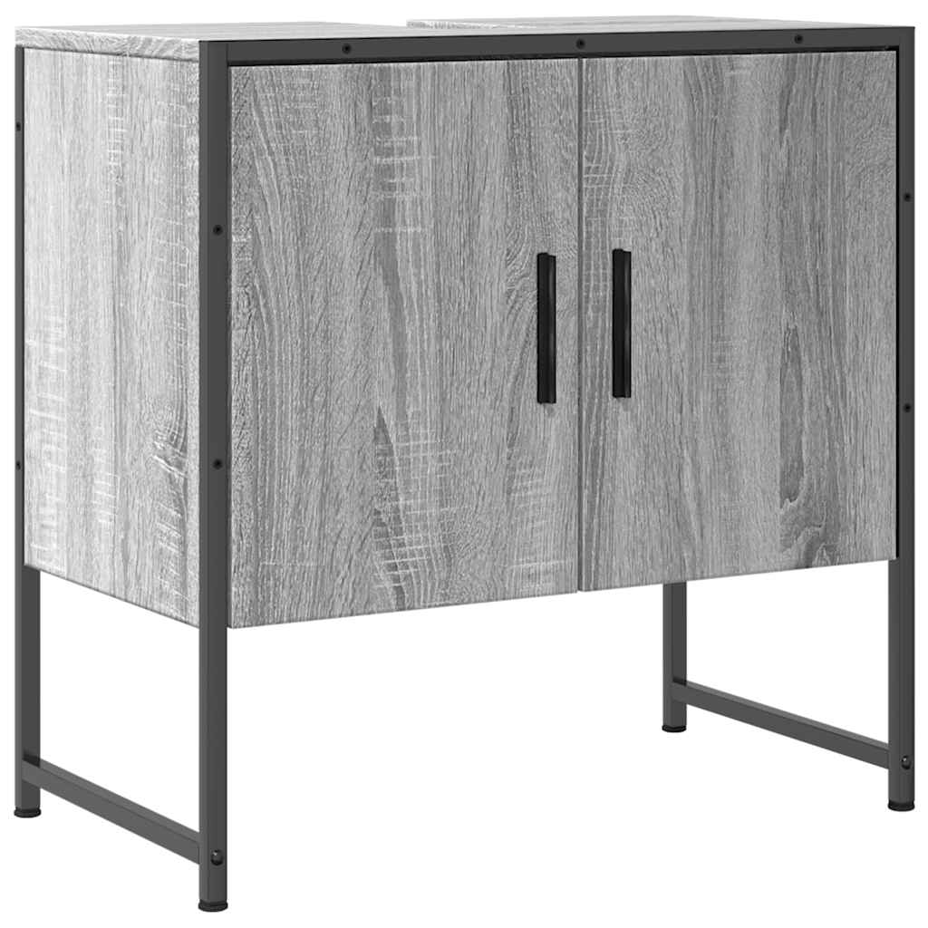 Servantskap Grå Sonoma 60X33X60 Cm Konstruert Tre