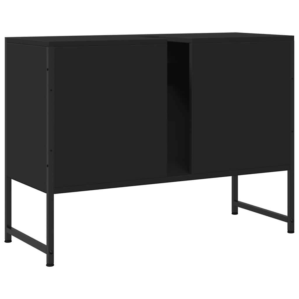 Servantskap Svart 80X33X60 Cm Konstruert Tre