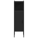 Baderomsskap Svart 33X33X120,5 Cm Konstruert Tre