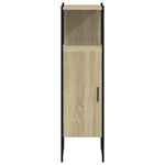 Baderomsskap Sonoma Eik 33X33X120,5 Cm Konstruert Tre