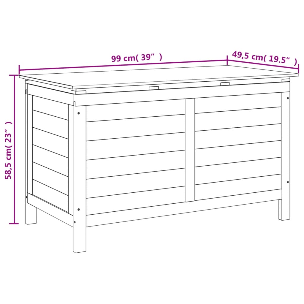 Putekasse 99X49,5X58,5 Cm Heltre Gran