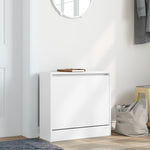 Skoskap Hvit 60X21X57 Cm Konstruert Tre
