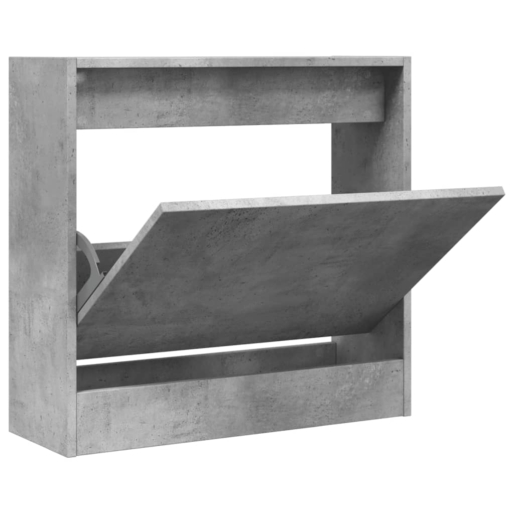 Skoskap Betonggrå 60X21X57 Cm Konstruert Tre