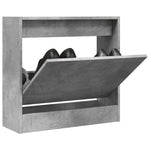 Skoskap Betonggrå 60X21X57 Cm Konstruert Tre