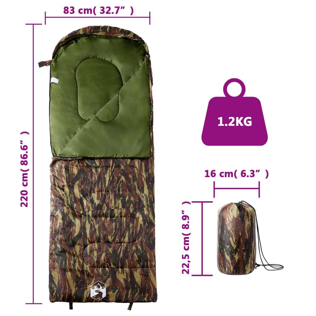 Sovepose For Voksne Camping 3-4 Sesonger