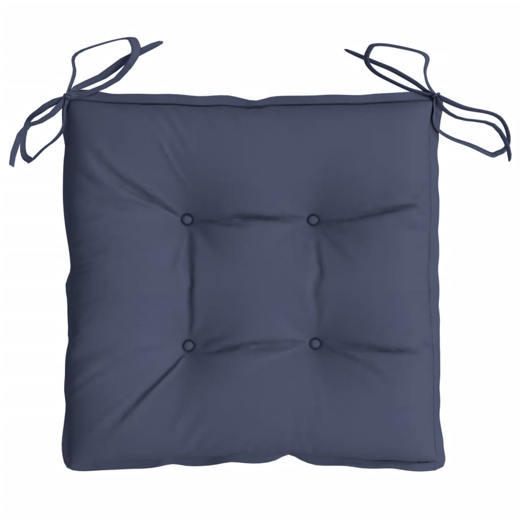 Stolputer 2 Stk Marineblå 40X40X7 Cm Oxfordstoff