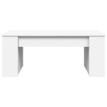 Salongbord Hvit 102X55X42 Cm Konstruert Tre