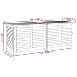 Putekasse Med Lameller 150X50X56 Cm Heltre Akasie