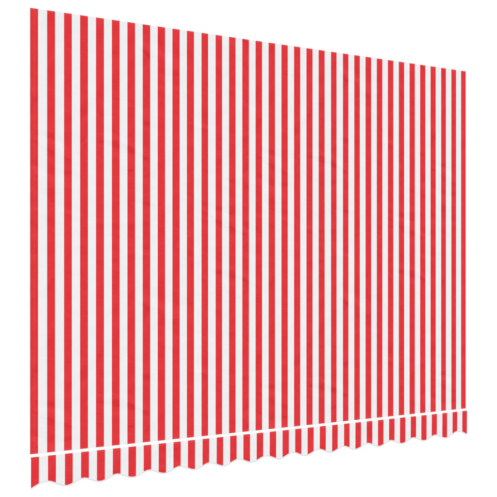 Erstatningsduk For Markise Rød Og Hvit Stripe 3,5X2,5 M