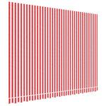 Erstatningsduk For Markise Rød Og Hvit Stripe 4X3 M
