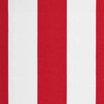 Erstatningsduk For Markise Rød Og Hvit Stripe 4X3 M