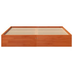Sengeramme Uten Madrass Voksbrun 120X190 Cm Heltre Furu