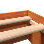 Sengeramme Uten Madrass Voksbrun 120X190 Cm Heltre Furu