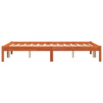 Sengeramme Uten Madrass Voksbrun 140X200 Cm Heltre Furu