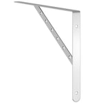 Hyllebraketter 4 Stk 40X2,5X25 Cm Sølv Rustfritt Stål