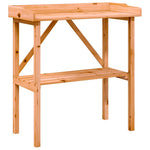 Plantebord Med Hylle Brun 78X38X82,5 Cm Heltre Gran