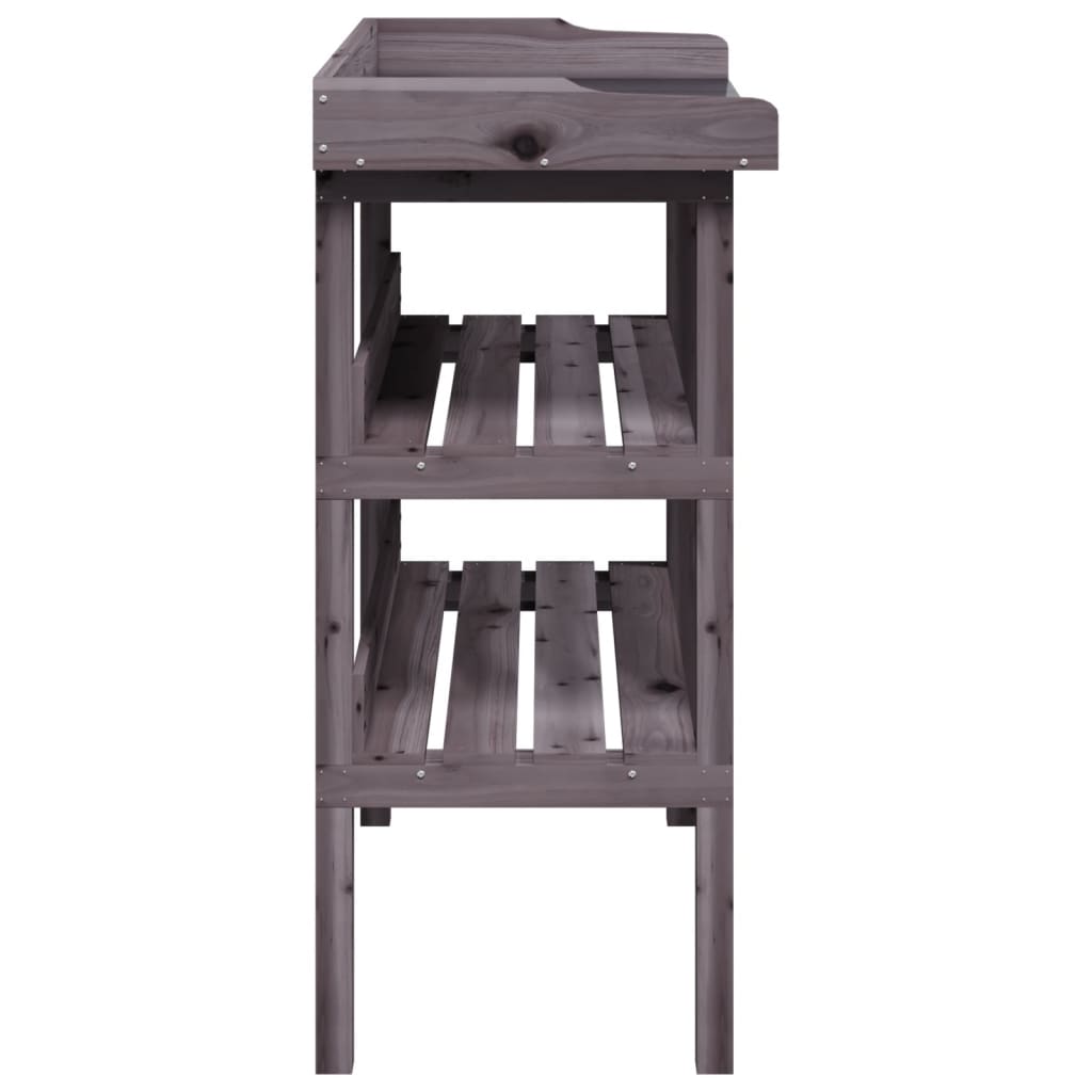 Plantebord Med Hyller Grå 78X38X82,5 Cm Heltre Gran