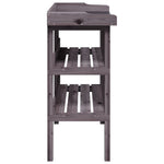 Plantebord Med Hyller Grå 78X38X82,5 Cm Heltre Gran