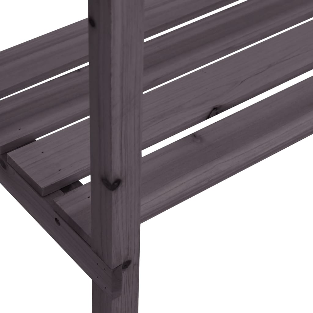 Plantebord Med Hyller Grå 78X38X82,5 Cm Heltre Gran