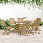 Sammenleggbare Hagestoler 6 Stk 54,5X58X90 Cm Heltre Akasie