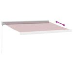 Manuell Uttrekkbar Markise Burgunder 350X250 Cm
