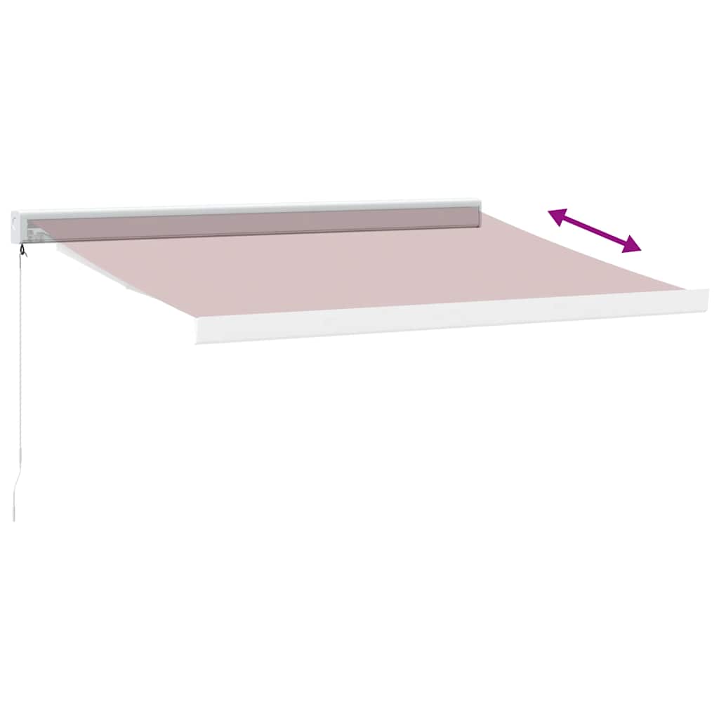 Manuell Uttrekkbar Markise Burgunder 350X250 Cm