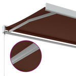 Manuell Uttrekkbar Markise Burgunder 350X250 Cm