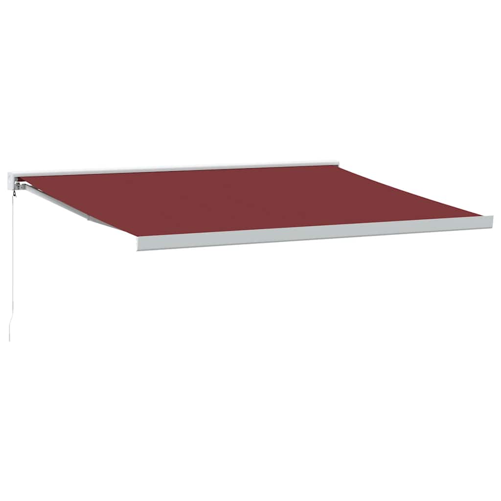 Manuell Uttrekkbar Markise Burgunder 400X300 Cm