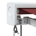 Automatisk Uttrekkbar Markise Med Led Burgunder 300X250 Cm