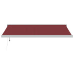 Automatisk Uttrekkbar Markise Burgunder 400X300 Cm