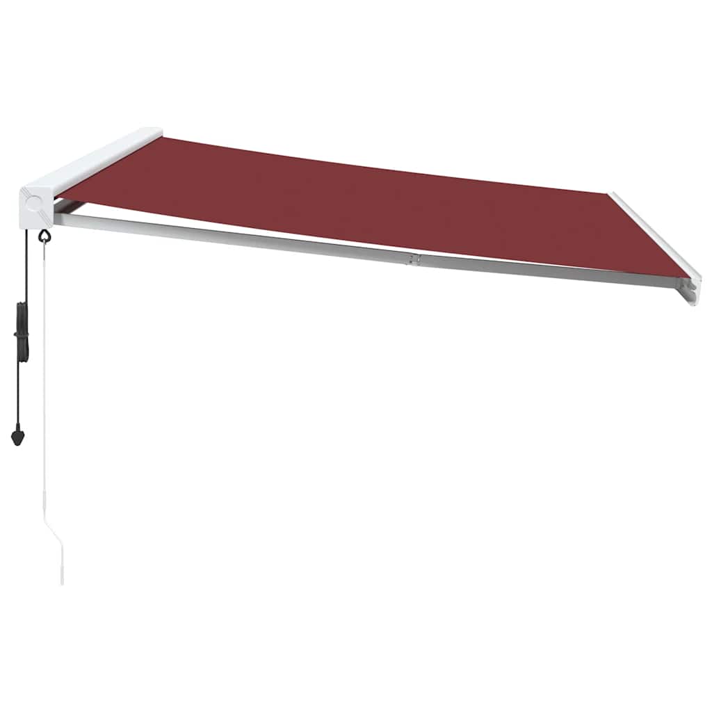 Automatisk Uttrekkbar Markise Burgunder 400X300 Cm