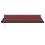 Automatisk Uttrekkbar Markise Burgunder 400X300 Cm
