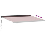 Automatisk Uttrekkbar Markise Burgunder 400X300 Cm