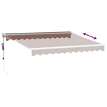 Automatisk Uttrekkbar Markise Burgunder 300X250 Cm