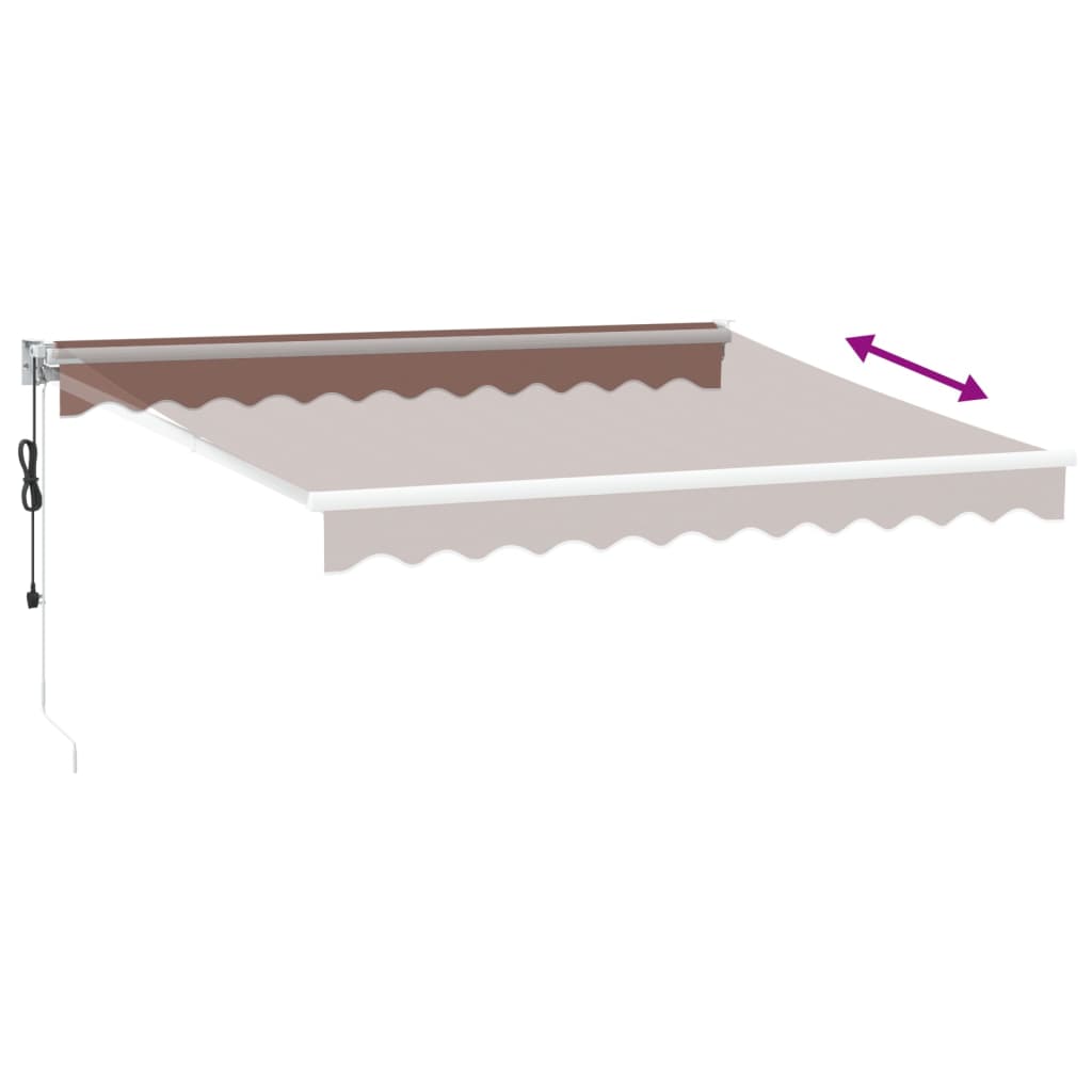 Automatisk Uttrekkbar Markise Burgunder 300X250 Cm