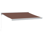 Manuell Uttrekkbar Markise Brun 300X250 Cm