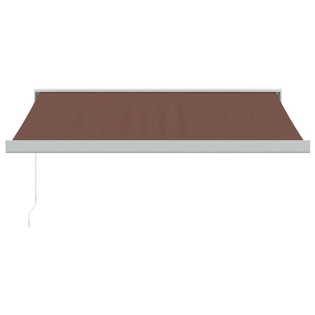 Manuell Uttrekkbar Markise Brun 300X250 Cm