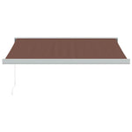 Manuell Uttrekkbar Markise Brun 300X250 Cm