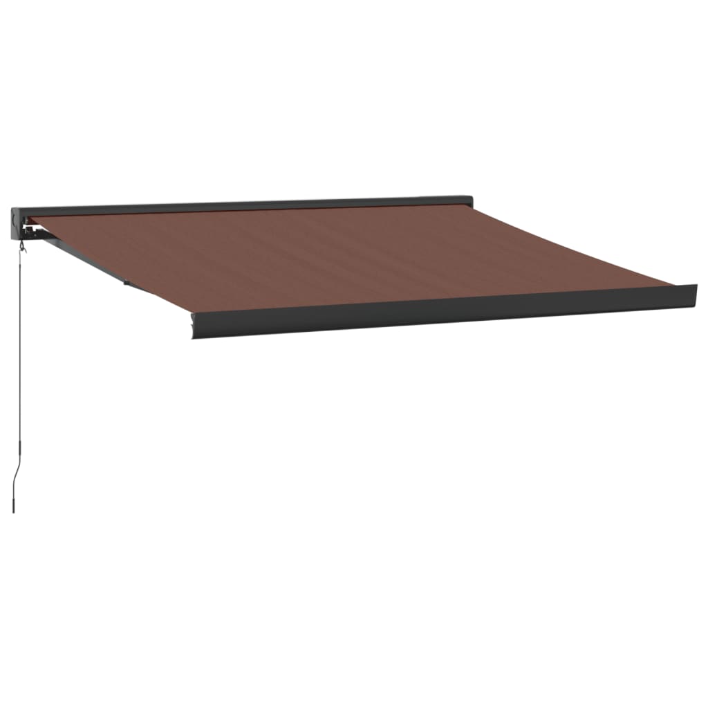 Manuell Uttrekkbar Markise Brun 300X250 Cm