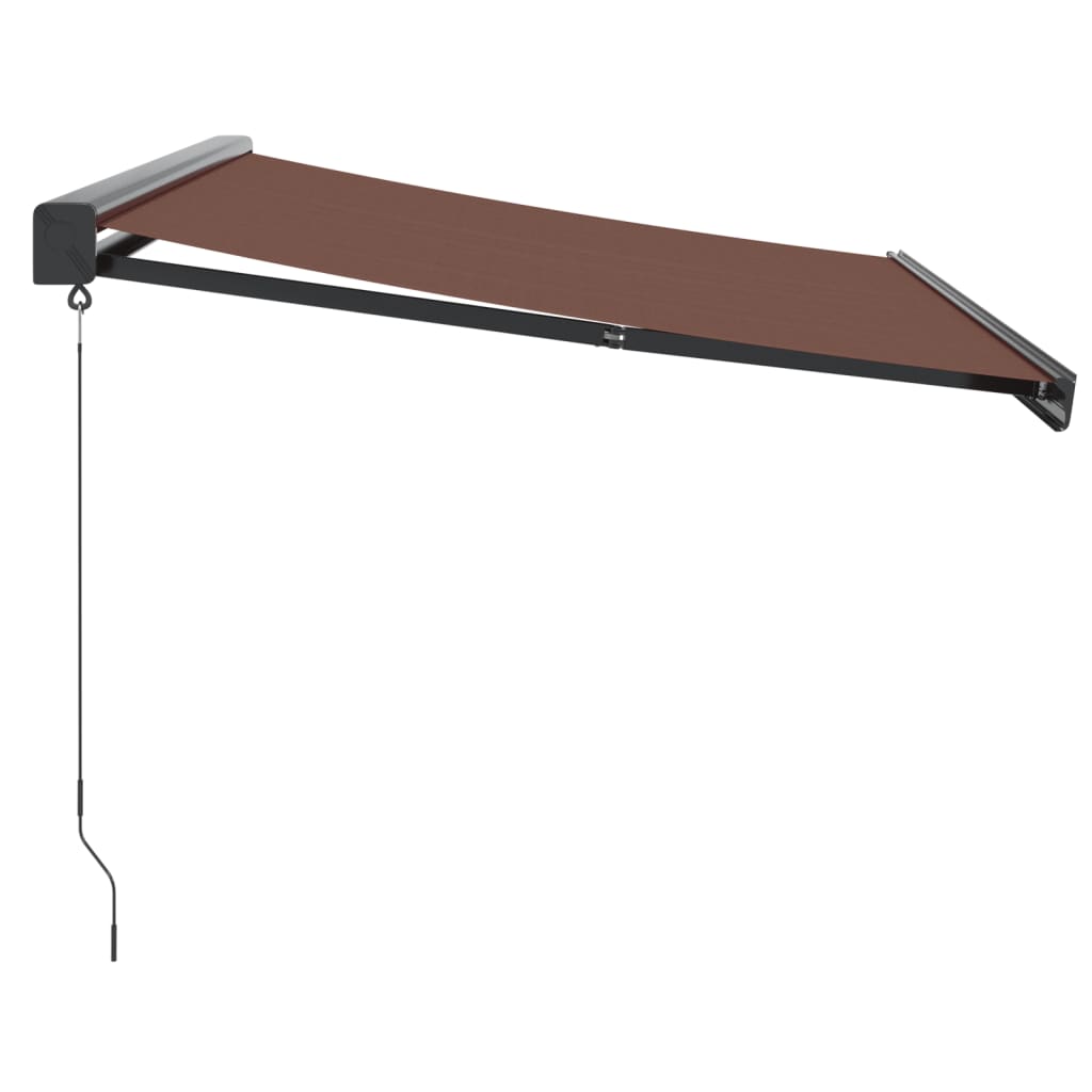 Manuell Uttrekkbar Markise Brun 300X250 Cm
