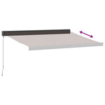 Manuell Uttrekkbar Markise Brun 300X250 Cm