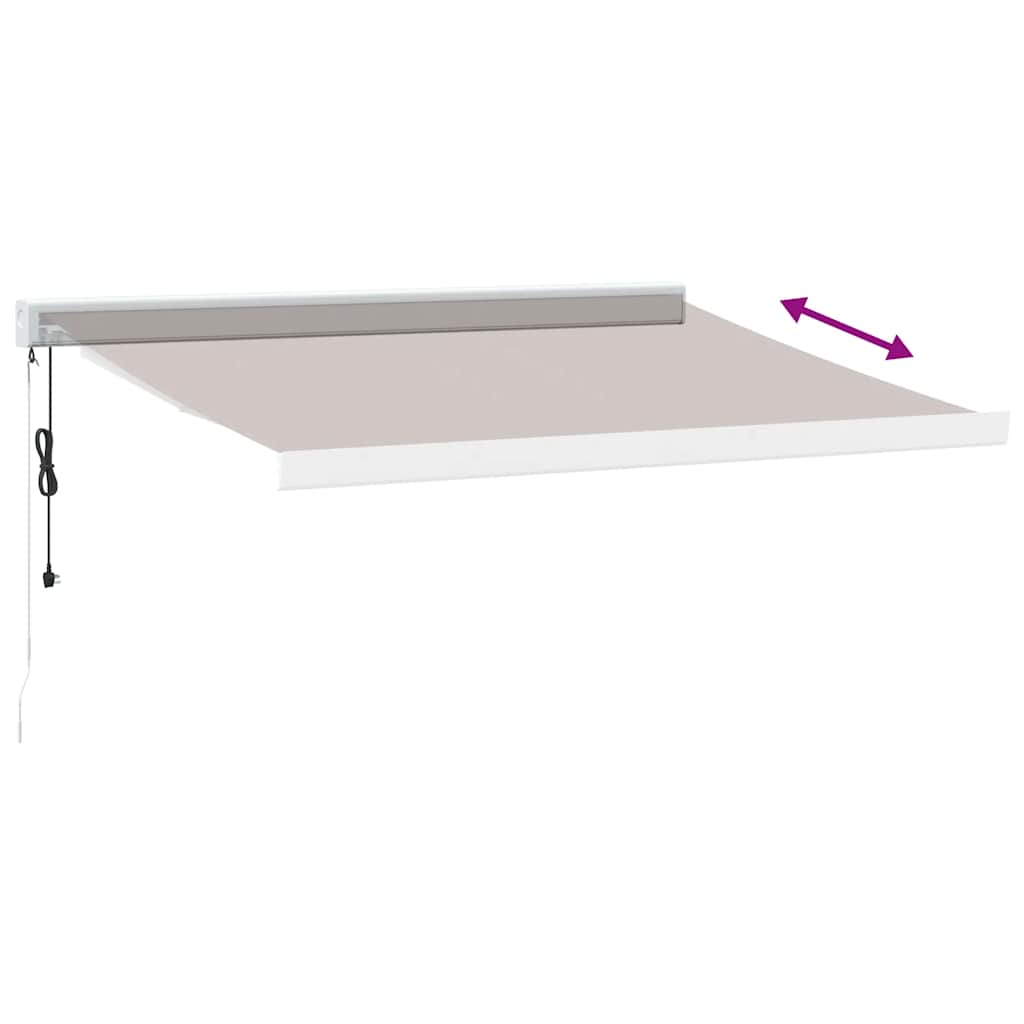 Automatisk Uttrekkbar Markise Burgunder 300X250 Cm