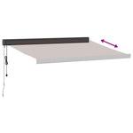 Automatisk Uttrekkbar Markise Burgunder 300X250 Cm