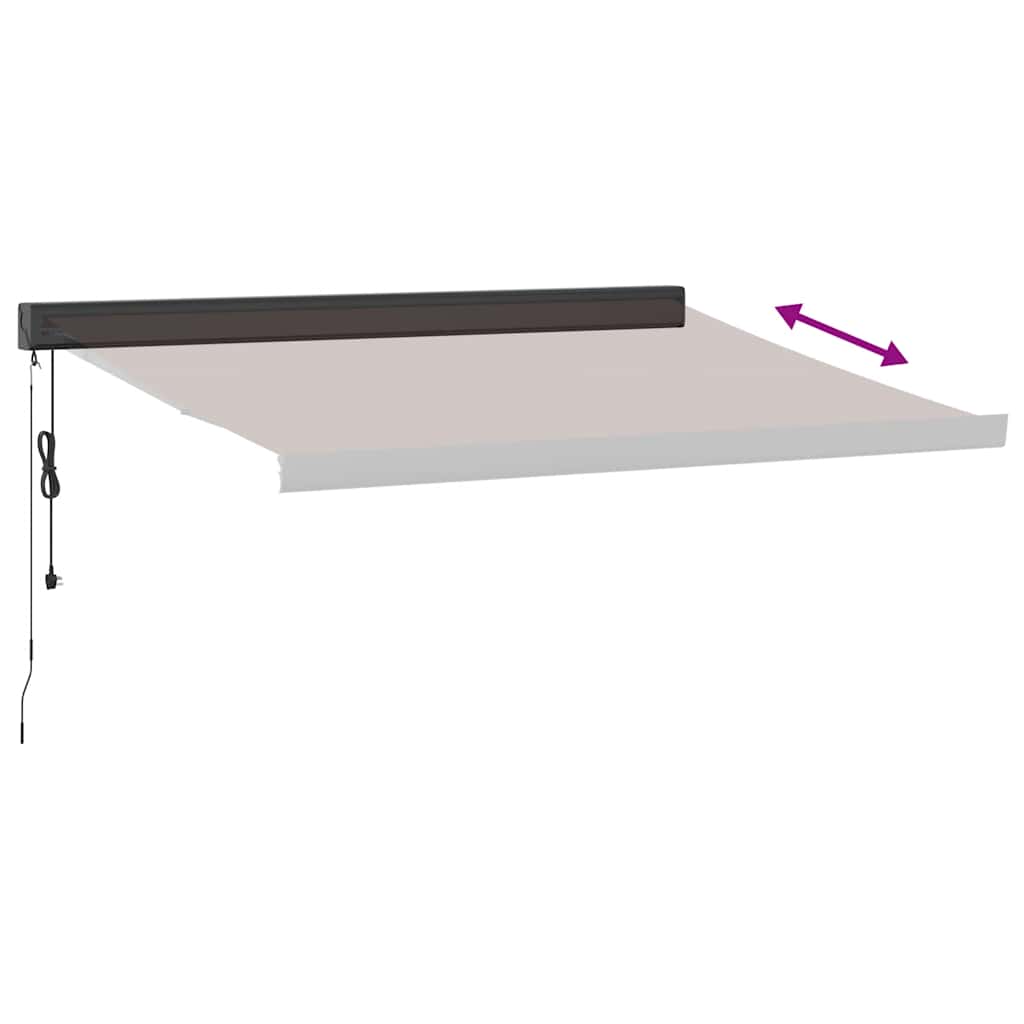 Automatisk Uttrekkbar Markise Burgunder 300X250 Cm
