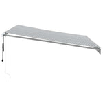 Automatisk Uttrekkbart Markise Antrasitt Og Hvit 400X300 Cm